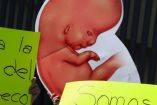 Protesta sobre el aborto