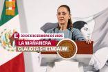 La presidenta Claudia Sheinbaum en una de sus 'mañaneras'.