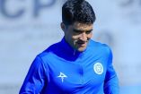 Nicolás Ibañez, durante el entrenamiento de Cruz Azul.