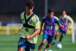 Thiago Espinosa entrena duro en Coapa.
