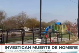 Parque en los límites de Santa Catarina y San Pedro donde autoridades investigan la muerte de un hombre hallado cerca de un área de juegos infantiles.