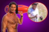 David Hasselhoff de Guardianes de la Bahía aparece con andadera