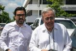 Juan de Dios Gámez Mendívil, alcalde de Culiacán, y Rubén Rocha Moya, gobernador de Sinaloa