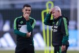 Javier Aguirre y Rafa Márquez durante entrenamiento de la Selección Mexicana previo al Mundial 2026.