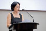 La arquitecta Alessandra Cireddu, en la Cátedra Luis Barragán.