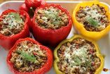 Receta de pimientos rellenos de carne gratinados