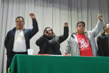 Integrantes de la CNTE durante su Asamblea Nacional Representativa.