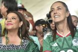 Claudia Sheinbaum y Clara Brugada en el Deportivo Los Galeana