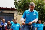 El alcalde Mauricio Tabe inició el nuevo programa contra baches en la MIguel Hidalgo| Foto: Especial