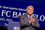 Joan Laporta habló sobre el posible fichaje de Julián Álvarez por parte del Barcelona