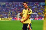 Alejandro "Coco" Cárdenas, delantero yucateco de 19 años del América, durante su histórica noche de debut goleador en la Liga MX.