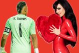 Maribel Guardia con Keylor Navas.