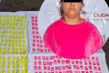 La mujer de 36 años, todos los objetos y drogas aseguradas quedaron a disposición del agente del Ministerio Público