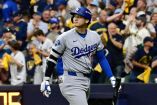 Ohtani con el uniforme de Dodgers.