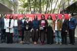 Autoridades durante la presentación de Nahui en los Estudios Churubusco.