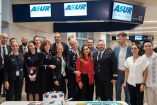 El evento contó con la participación de la alcaldesa Ana Paty Peralta y autoridades aeroportuarias, en el marco de la conmemoración de los 200 años de relaciones diplomáticas entre México y Francia.