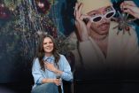 Joy Huerta de Jesse & Joy, durante la conferencia de prensa de la gira “¿Con quién se queda el reno?” (2026).
