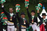 Oro para México en Adiestramiento por equipo en Equitación de JCC
