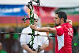 Julio Fierro se alzó con la presea dorada tras ganar la prueba de arco compuesto (Mexsport)