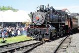 La locomotora de vapor OdeM2, construida por la H. K. Porter Locomotive Works en 1942, en Pittsburgh, Pennsylvania, fue la estrella del recital en Puebla. Foto: Cortesía Conaculta