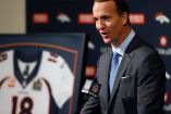 Manning sigue el ejemplo de Elway y se retira como campeón del Super Bowl 50. (AP)