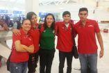 María del Rosario Espinoza, Saúl Gutiérrez, Carlos Navarro e Itzel Manjarrez viajaron a tierras brasileñas con la ilusión de darle medallas a la delegación mexicana (Foto: Omar Flores Aldana)