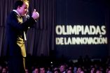 El titular del IMSS, Mikel Arriola, ayer, al dar inicio a la Primera Olimpiada de la Innovación.