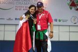 Mexicana de 14 años, Natalia Botello, conquista oro en Campeonato Mundial (Foto tomada de @CONADE)