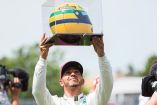 Lewis Hamilton iguala el récord de Ayrton Senna (Fotos: AP y EFE)