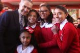 El Jefe de Gobierno, Miguel Ángel Mancera, en la Escuela Primaria Valentín Zamora.