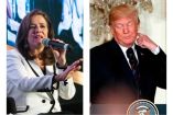 La candidata independiente a la Presidencia, Margarita Zavala, y el presidente de EU, Donald Trump.