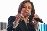 La candidata a la presidencia, Margarita Zavala, ayer durante su participación en el foro “10 por la Educación”.