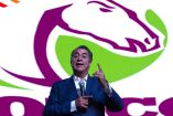 Jaime Rodríguez Calderón “El Bronco” en la reunión con consejeros regionales de BBVA Bancomer