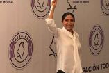 Alejandra Barrales, candidata de la coalición Por la Ciudad de México al Frente