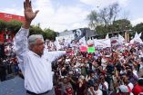 Andrés Manuel López Obrador, candidato presidencial de la coalición Juntos Haremos Historia, en Cuajimalpa 