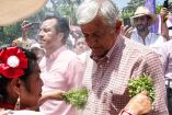 Andrés Manuel López Obrador, candidato presidencial de la coalición Juntos Haremos Historia, en Papantla, Veracruz