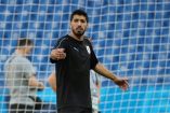 "No hizo un gran partido contra Egipto, pero su potencialidad está intacta", señaló Tabárez sobre Luis Suárez en el partido contra Egipto. (Reuters)