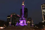 Iluminan en morado monumentos para llamar a votar este 1 de julio