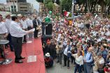 La marcha fue organizada por el Movimiento de Regeneración Nacional para apoyar al excandidato a gobernador, Luis Miguel Barbosa Huerta – Foto: Twitter @MBarbosaMX