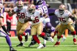 Minnesota provoca cuatro balones perdidos para vencer a San Francisco (Fotos: Reuters)