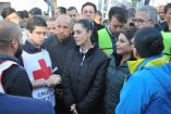 Sheinbaum visita albergue de migrantes hondureños