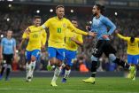 Neymar hizo el único gol del partido que le dio a Brasil el triunfo sobre Uruguay en esta Fecha FIFA (Fotos: Reuters)