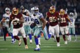 El receptor Amari Cooper atrapó ocho pases para 180 yardas y dos anotaciones. (AP)
