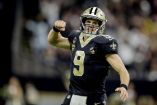 Drew Brees sumó cuatro pases de anotación. (Reuters)
