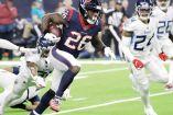 Lamar Miller corrió para 162 yardas y una anotación por los Texanos. Foto: AP