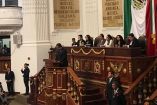  Ricardo Ruiz Suárez hizo un llamado a construir entre todos la esperanza a la población para vivir y soñar. Foto tomada de la cuenta de twitter: @Congreso_CdMex