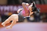 Alexa Moreno sigue compitiendo al más alto nivel en el salto de caballo / Foto: AP
