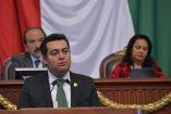 El diputado panista Diego Orlando Garrido López en tribuna