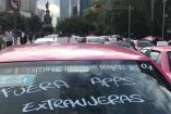 Taxistas, Manifestación, App, Uber, Cabify, Didi, Movilidad, Seguridad, Gobierno de la Ciudad de México, Gobierno de México