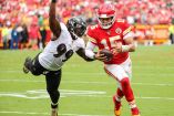 Patrick Mahomes sumó 374 yardas ante Baltimore. Foto: Reuters